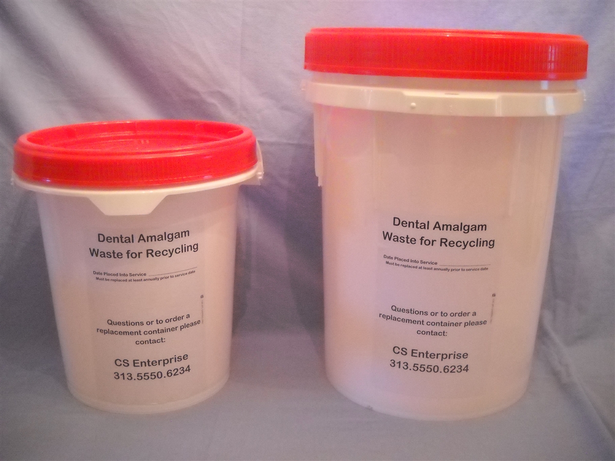 2.5 gallon Dental Amalgam Recycling Bucket  Curtis Bay Medical Waste –  Curtis Bay Medical Waste Services